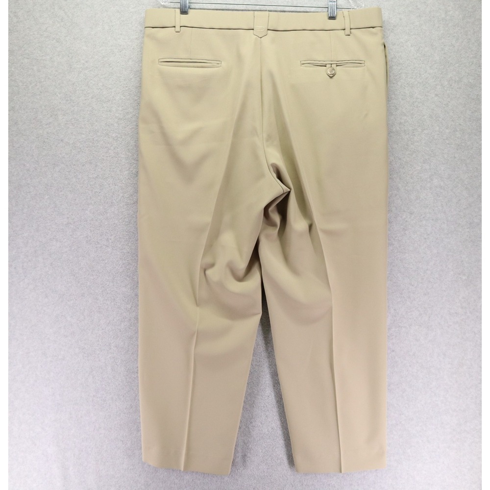 Dockers Golf Pants Mens 38x29 Relaxed Fit Khaki‎ Business Casual Pleated Beige - Picture 10 of 11